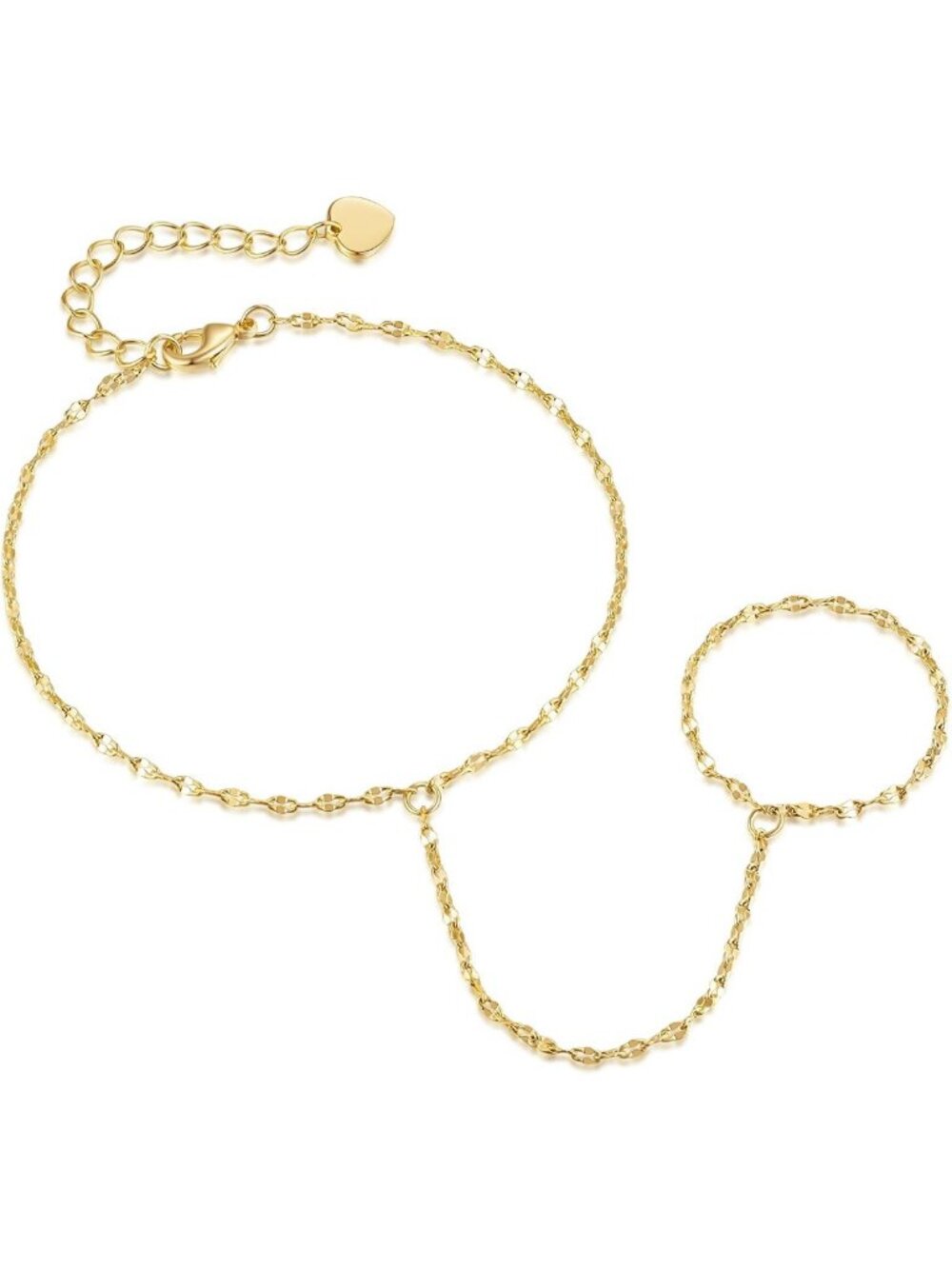 14K Gold Women's Bracelets & Hand Chains - Unique Sparkling Design Jewelry